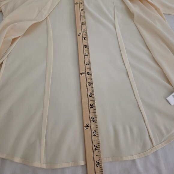 Calvin Klein Women's Long Sleeve Shear Button Down Blouse, Size S/P. - Picture 3 of 8